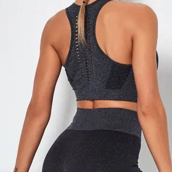 Two Piece High Waist Athletic Set - Picture 2 of 4